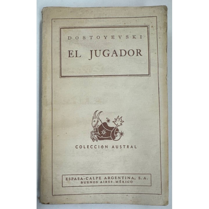 El jugador. Dostoyevsky.